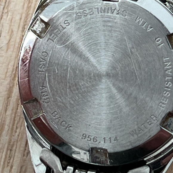 Belair Ladies Watch RARE Vintage Two Tone Bracelet White Dial Date Window - Picture 14 of 17